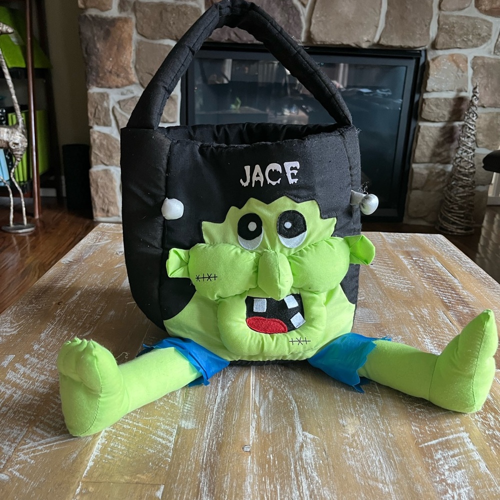 Pottery Barn kids Trick-or-Treat Bag personalized “Jace”